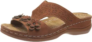 Women Vintage Beach Sandals Arch Support Comfortable Slides Summer Casual Slip on Sandal Dressy Slippers