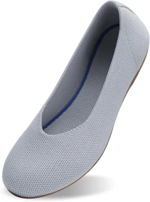 Women's Ballet Flat Dressy Casual Knit Shoes Round Toe Women Mesh Flats