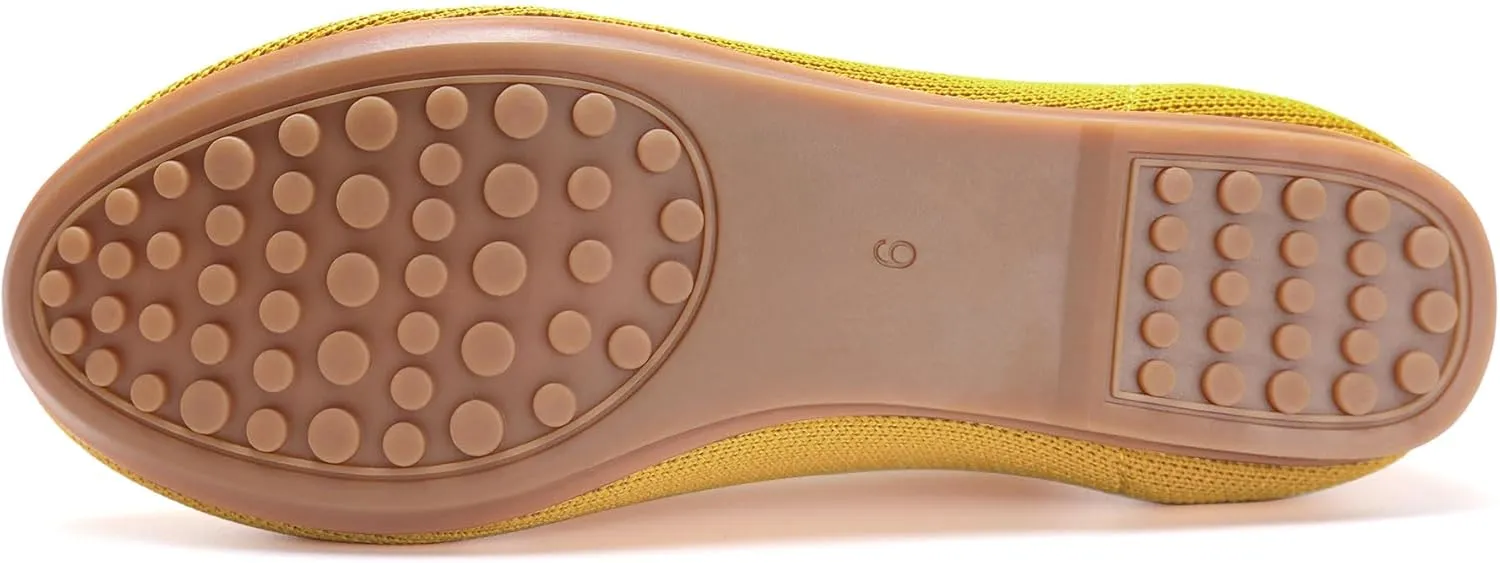 Women's Ballet Flat Dressy Casual Knit Shoes Round Toe Women Mesh Flats