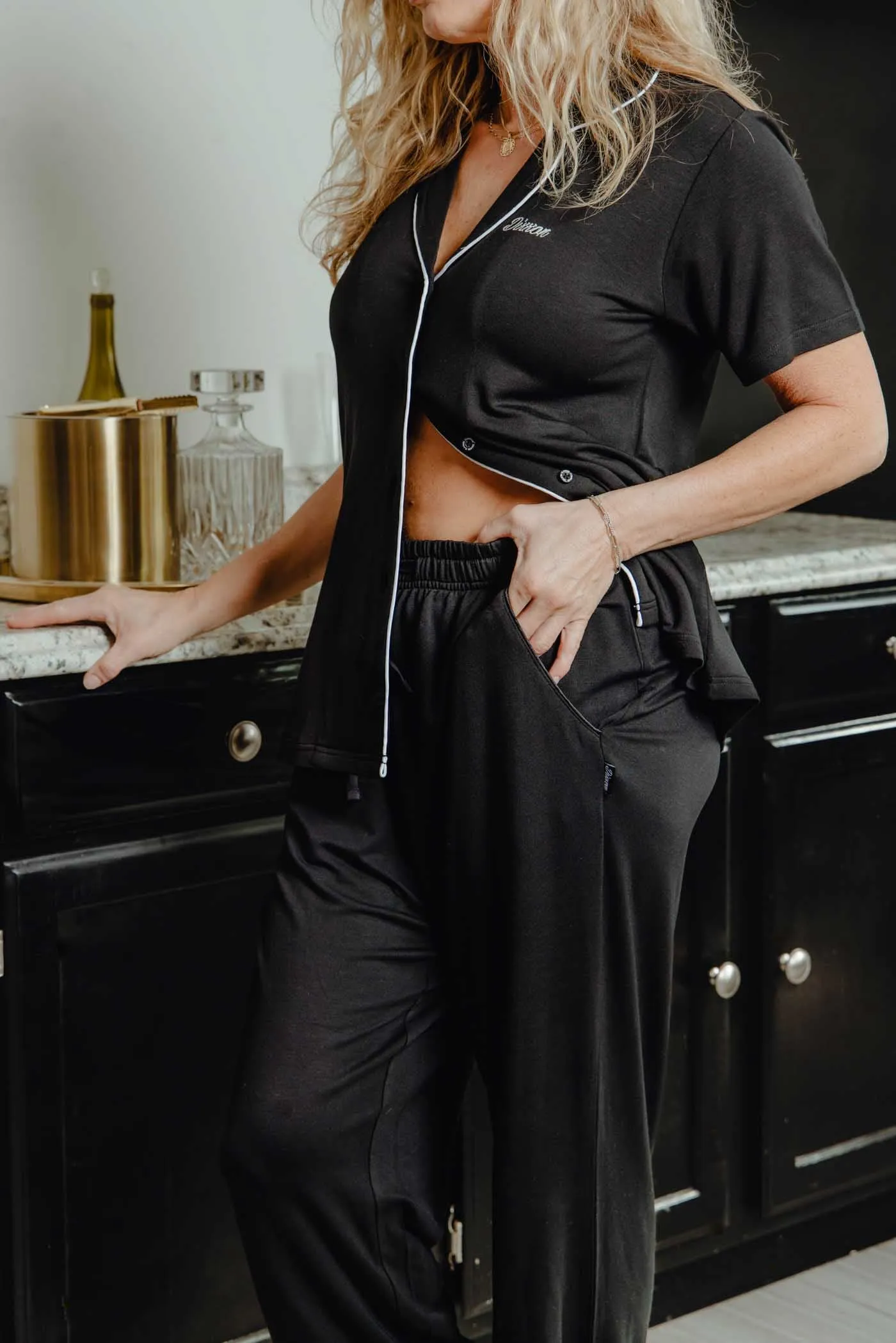 Women's Black Pajama Pants