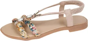 Women's Breathable Beach Flat Sandals Casual Summer Comfortable Walking Shoes Comfortable Walking Flat Sandals
