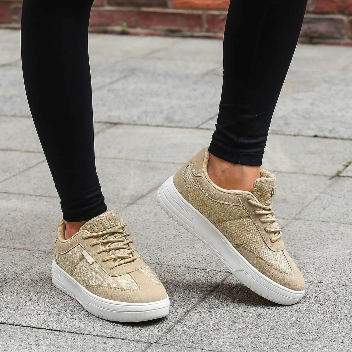 Women's Canvas Walking Shoes with Orthopedic Arch Support Comfortable Fashion Sneakers for Plantar Fasciitis Flat Feet Pain Relief