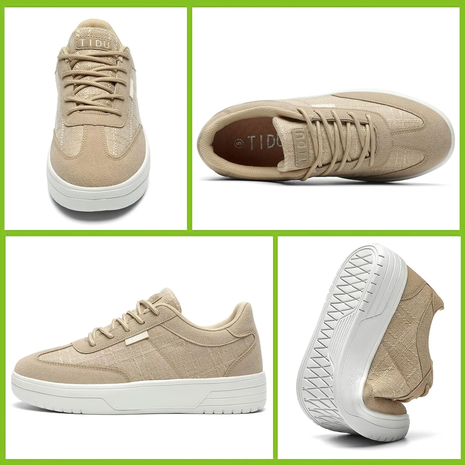 Women's Canvas Walking Shoes with Orthopedic Arch Support Comfortable Fashion Sneakers for Plantar Fasciitis Flat Feet Pain Relief