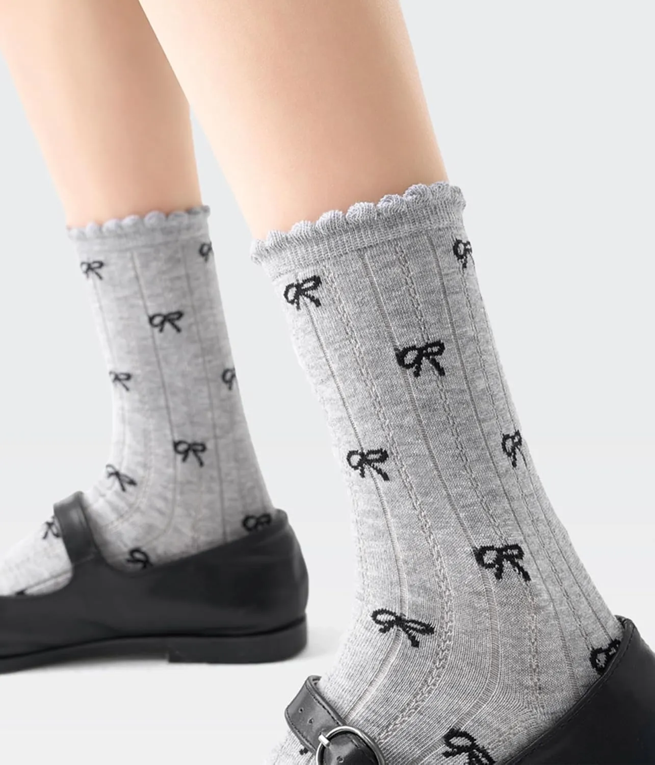 Women's Classic Polka Dot Slouch Calf Socks High Elastic Breathable Knitting Pilling Resistant