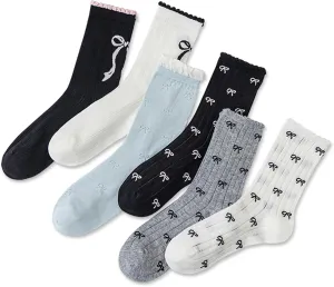 Women's Classic Polka Dot Slouch Calf Socks High Elastic Breathable Knitting Pilling Resistant