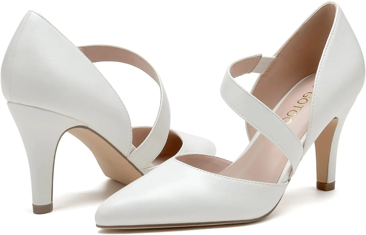 Women's Closed Toe Heel Pumps