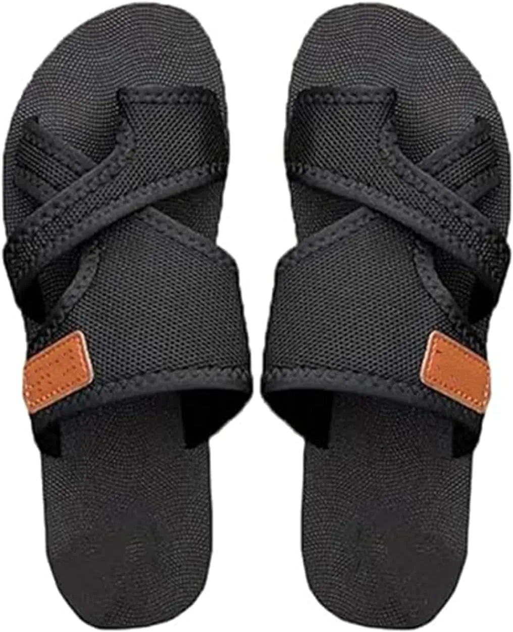 Women's Comfortable Breathable Mesh Flip Flops, Hollow Mesh Slide Sandals for Women, Comfy Arch Support Flip Flops