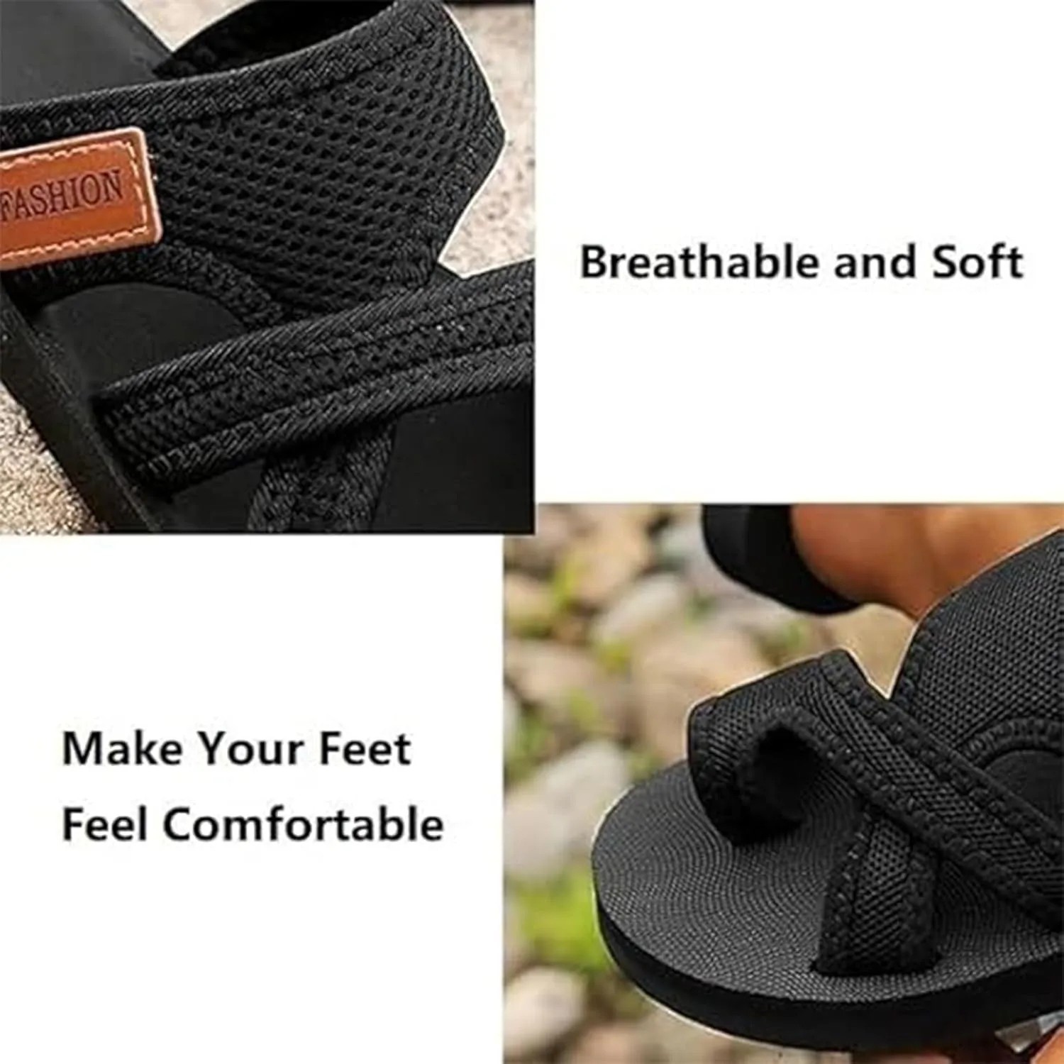 Women's Comfortable Breathable Mesh Flip Flops, Hollow Mesh Slide Sandals for Women, Comfy Arch Support Flip Flops