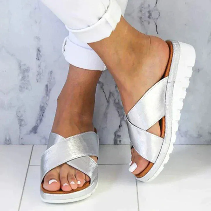Women's Comfortable Synthetic Sandals with Ortho Support