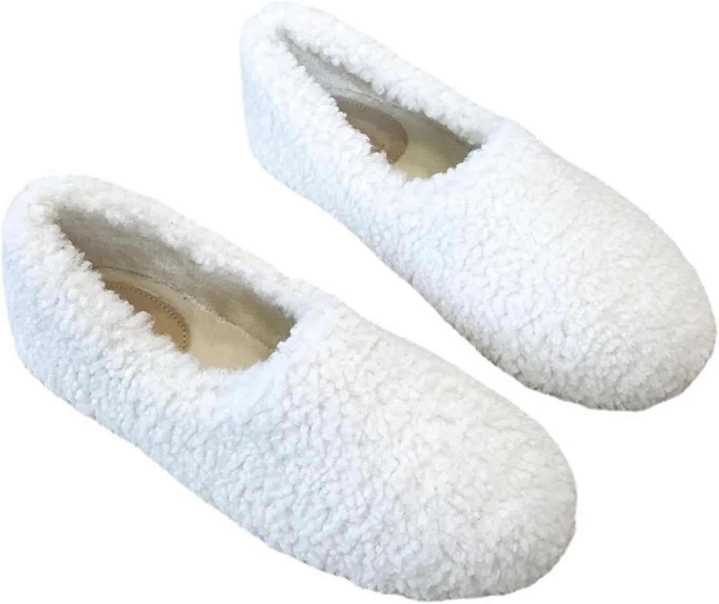 Women's Comfy Loafer Slippers for Women Indoor and OutdoorWomen’s Soft Curly Full Slippers Closed Toe Slides Fluffy