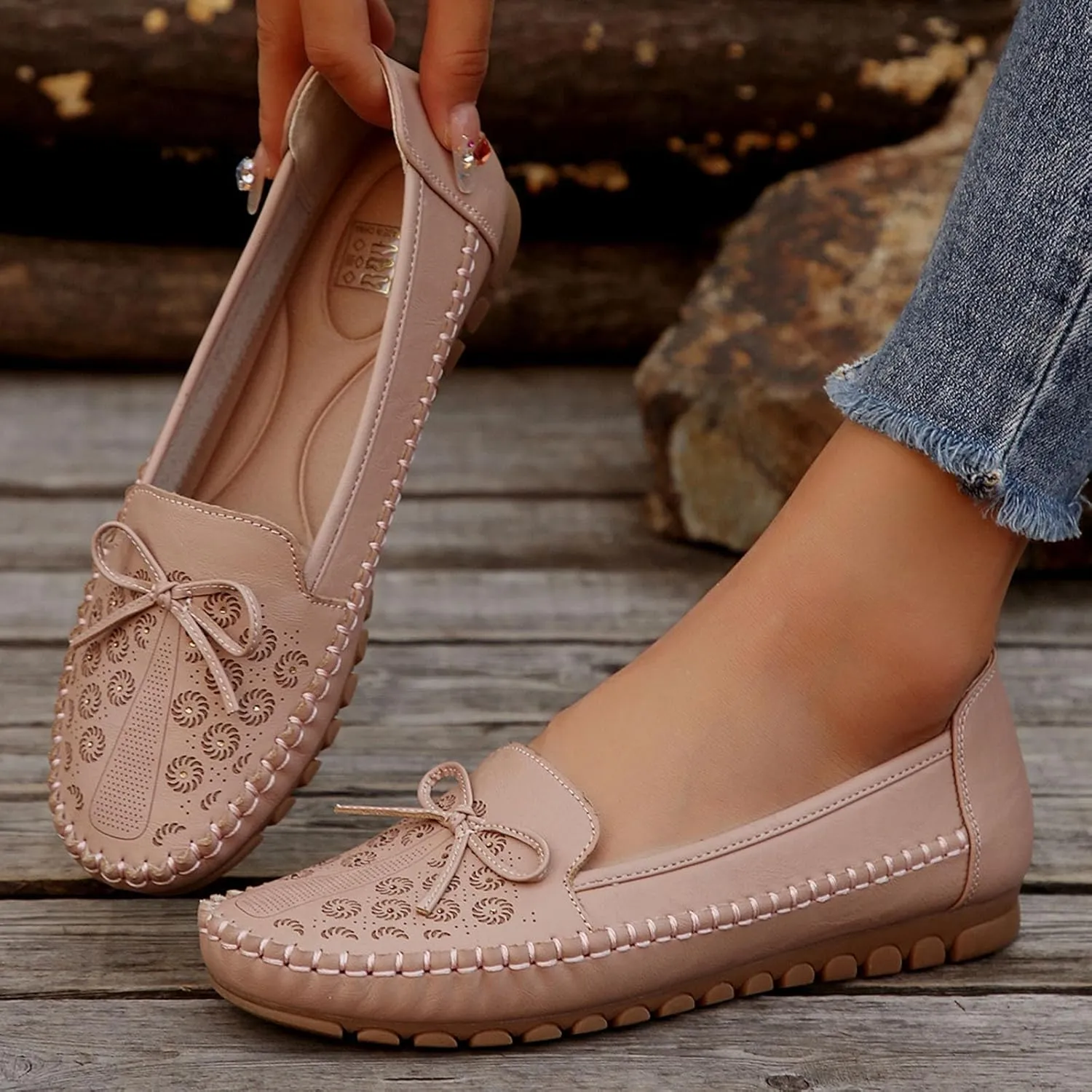 Women's Dressy Casual Slip-on Penny Loafers Comfortable Loafers Fashion Round Toe Moccasins Shoes Driving Flats 2025