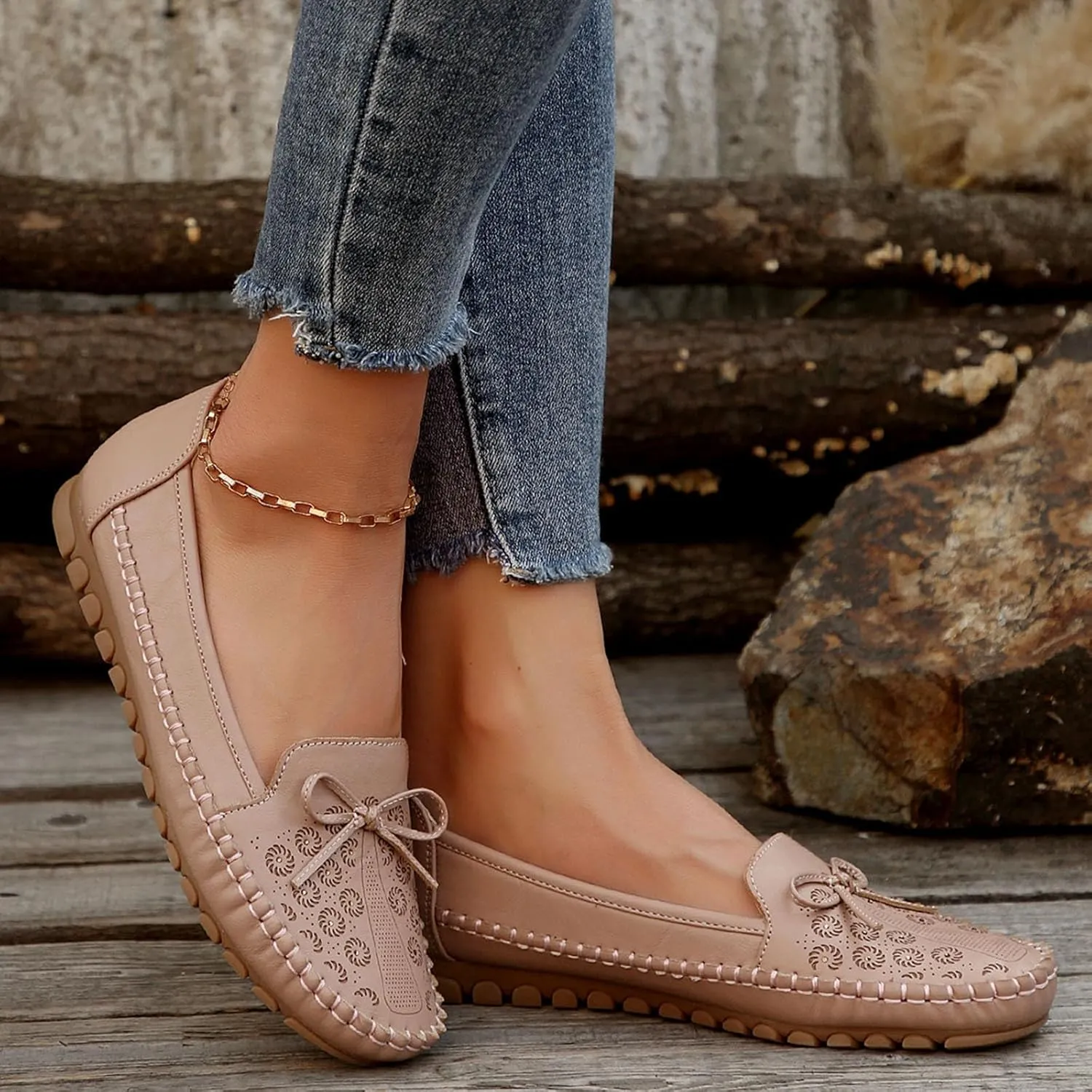 Women's Dressy Casual Slip-on Penny Loafers Comfortable Loafers Fashion Round Toe Moccasins Shoes Driving Flats 2025