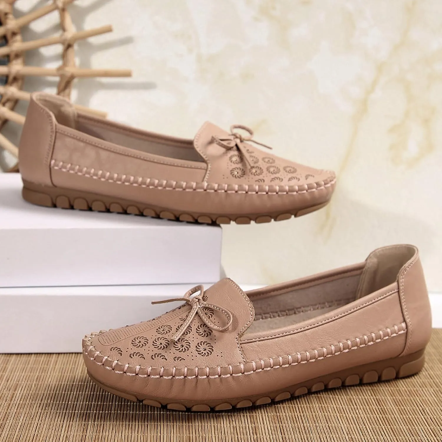 Women's Dressy Casual Slip-on Penny Loafers Comfortable Loafers Fashion Round Toe Moccasins Shoes Driving Flats 2025