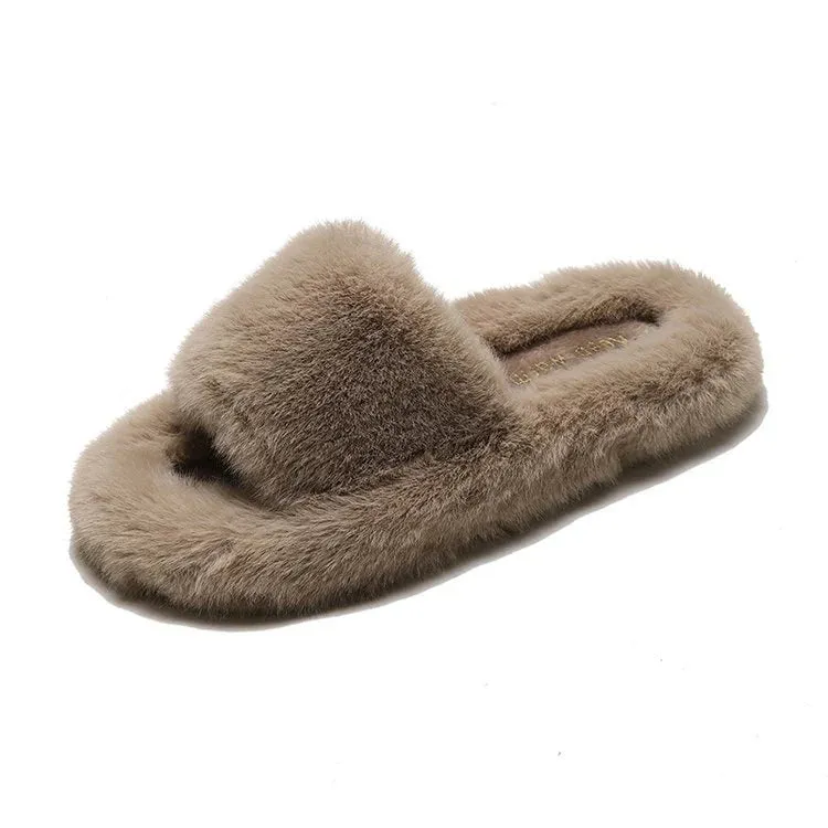 Women’s Flat Bottom Slippers – Comfortable Round Toe