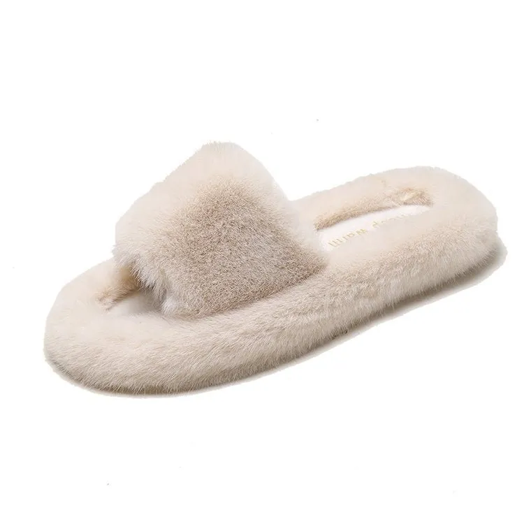 Women’s Flat Bottom Slippers – Comfortable Round Toe