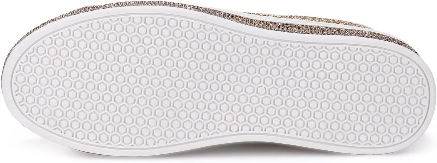 Womens Glitter Wedding Sneakers Neon Dressy Sequin Sparkly Sneakers Rhinestone Bling Bridal Shoes Shiny Tennis Shoes