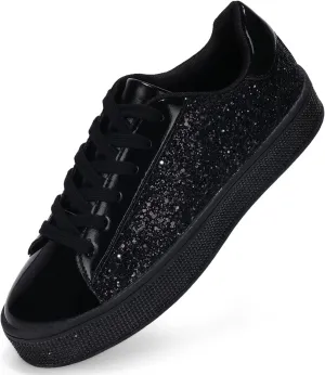 Womens Glitter Wedding Sneakers Neon Dressy Sequin Sparkly Sneakers Rhinestone Bling Bridal Shoes Shiny Tennis Shoes