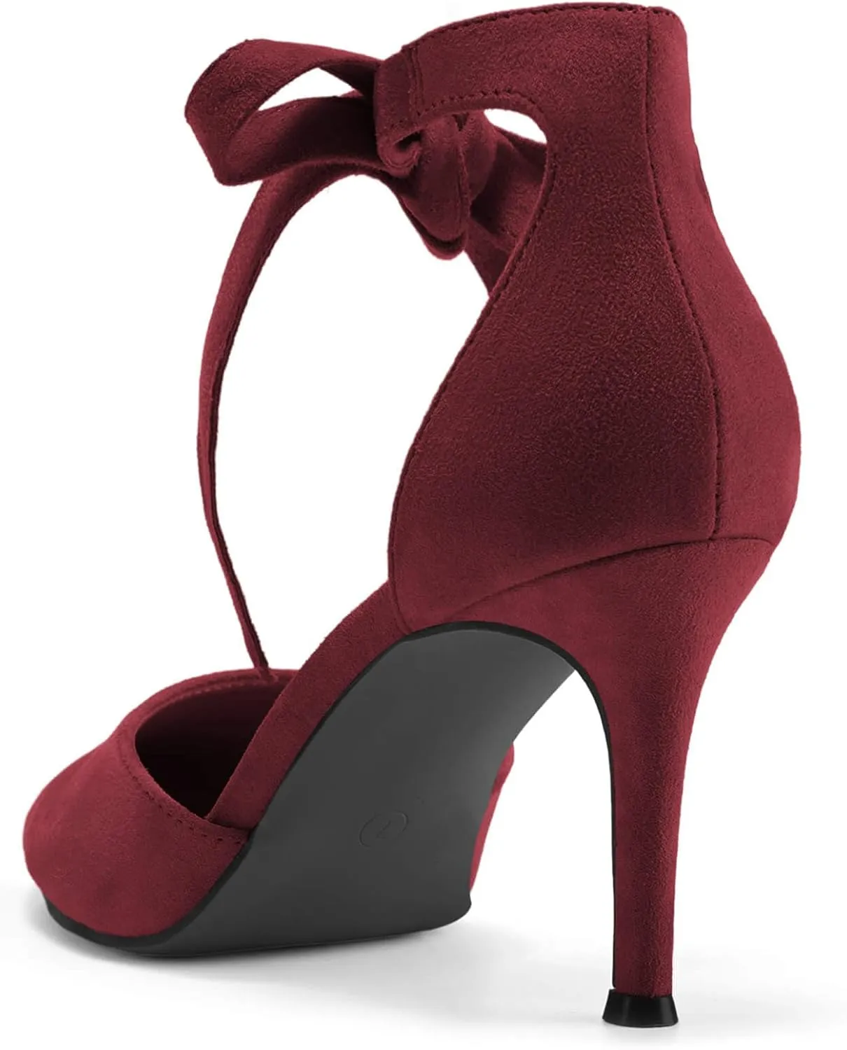 Womens High Heel Pointed Toe Pumps Ankle Tie Classic Office Special Dress Party Shoes