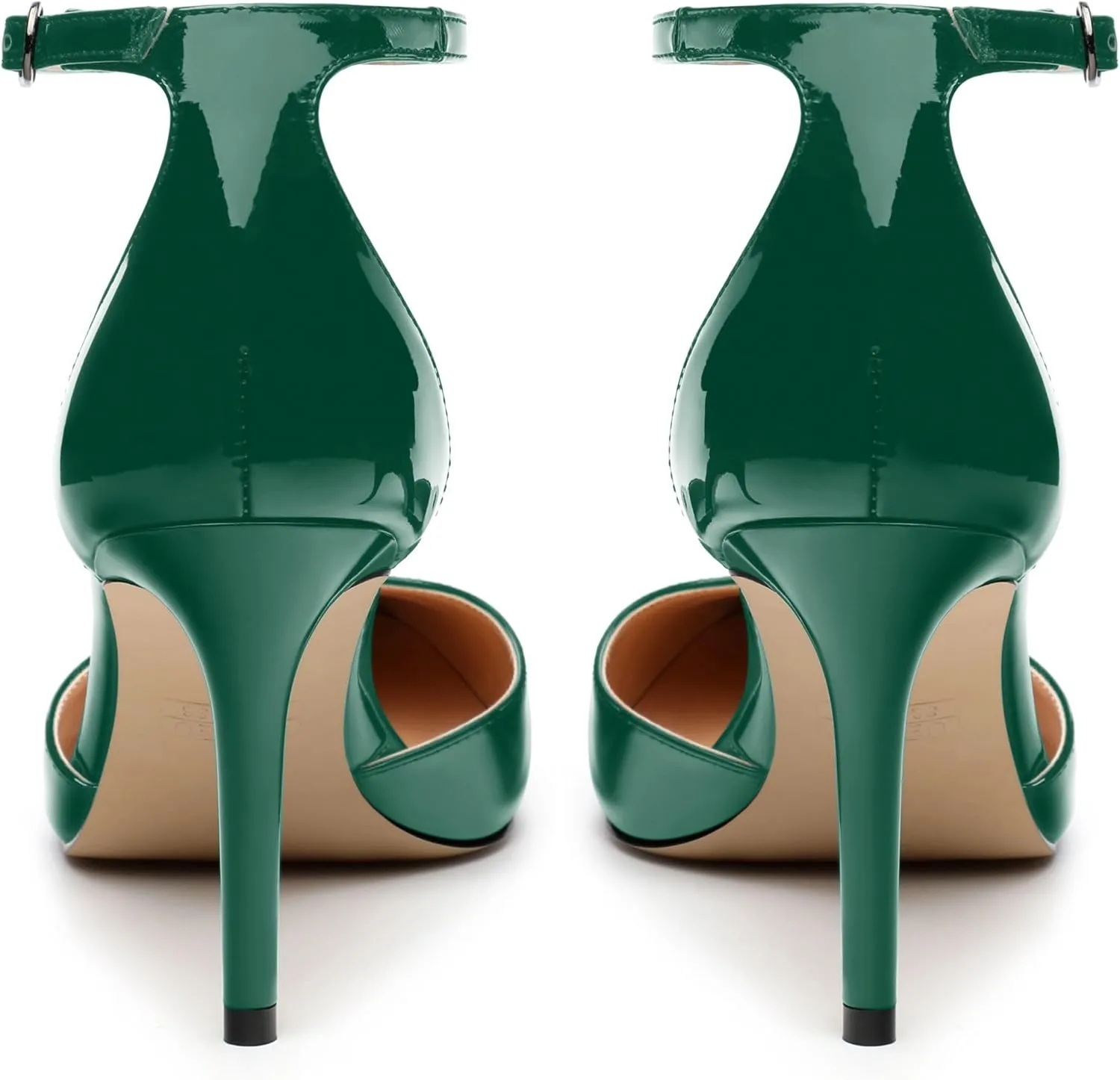 Women's High Heel Pointed Toe Shallow Mouth Single Shoes,Elegant and Charming Ankle Strap Wrap Heel Pumps,Party,Wedding,Dating,Banquet Dress Shoes