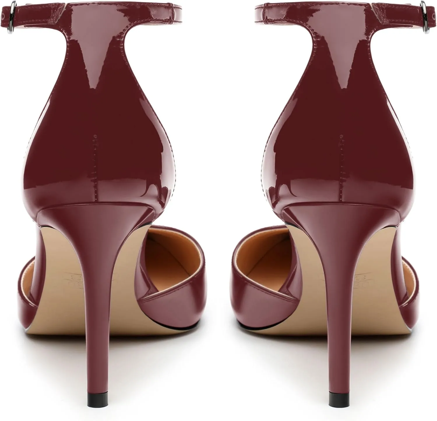 Women's High Heel Pointed Toe Shallow Mouth Single Shoes,Elegant and Charming Ankle Strap Wrap Heel Pumps,Party,Wedding,Dating,Banquet Dress Shoes