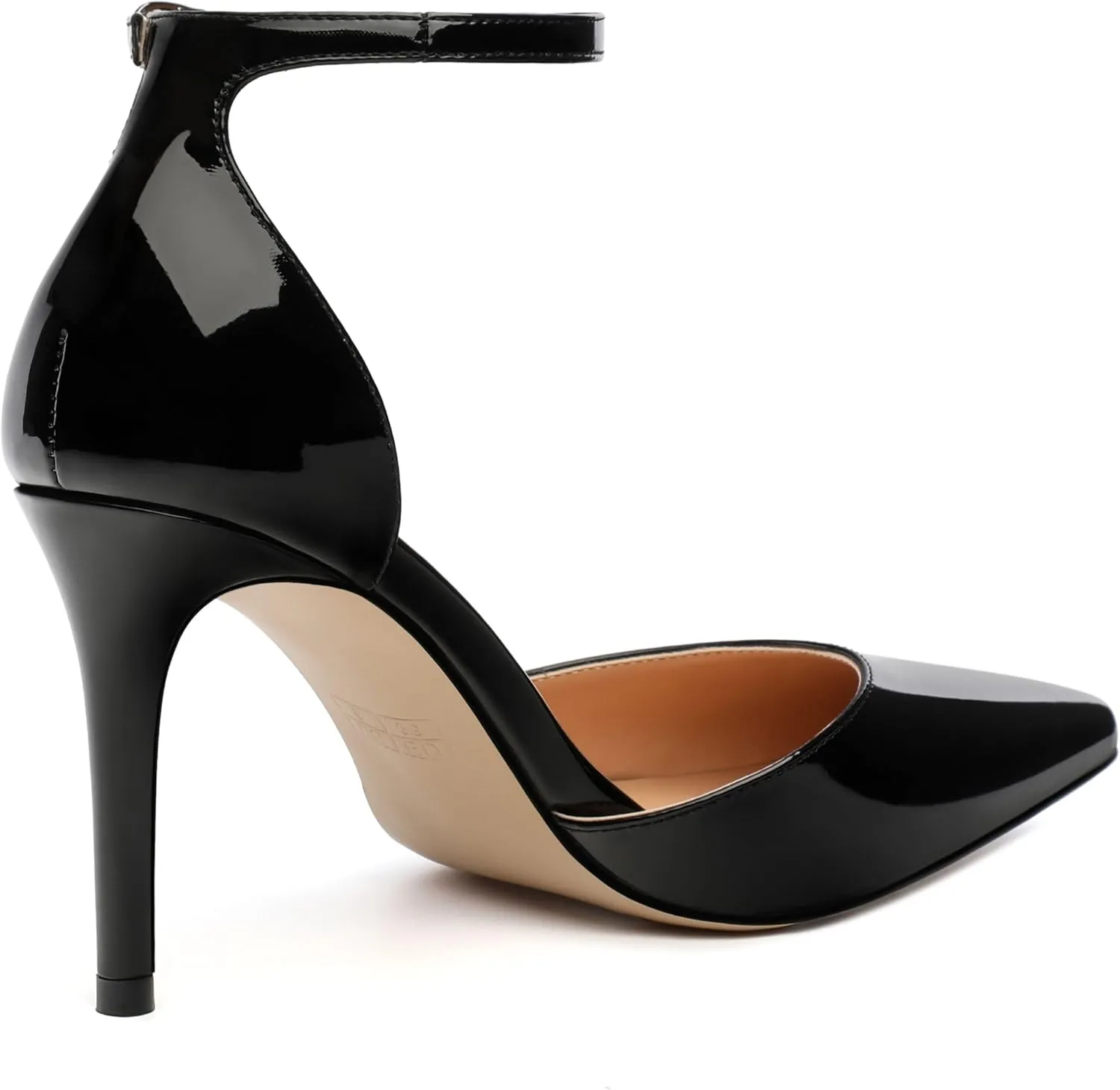 Women's High Heel Pointed Toe Shallow Mouth Single Shoes,Elegant and Charming Ankle Strap Wrap Heel Pumps,Party,Wedding,Dating,Banquet Dress Shoes