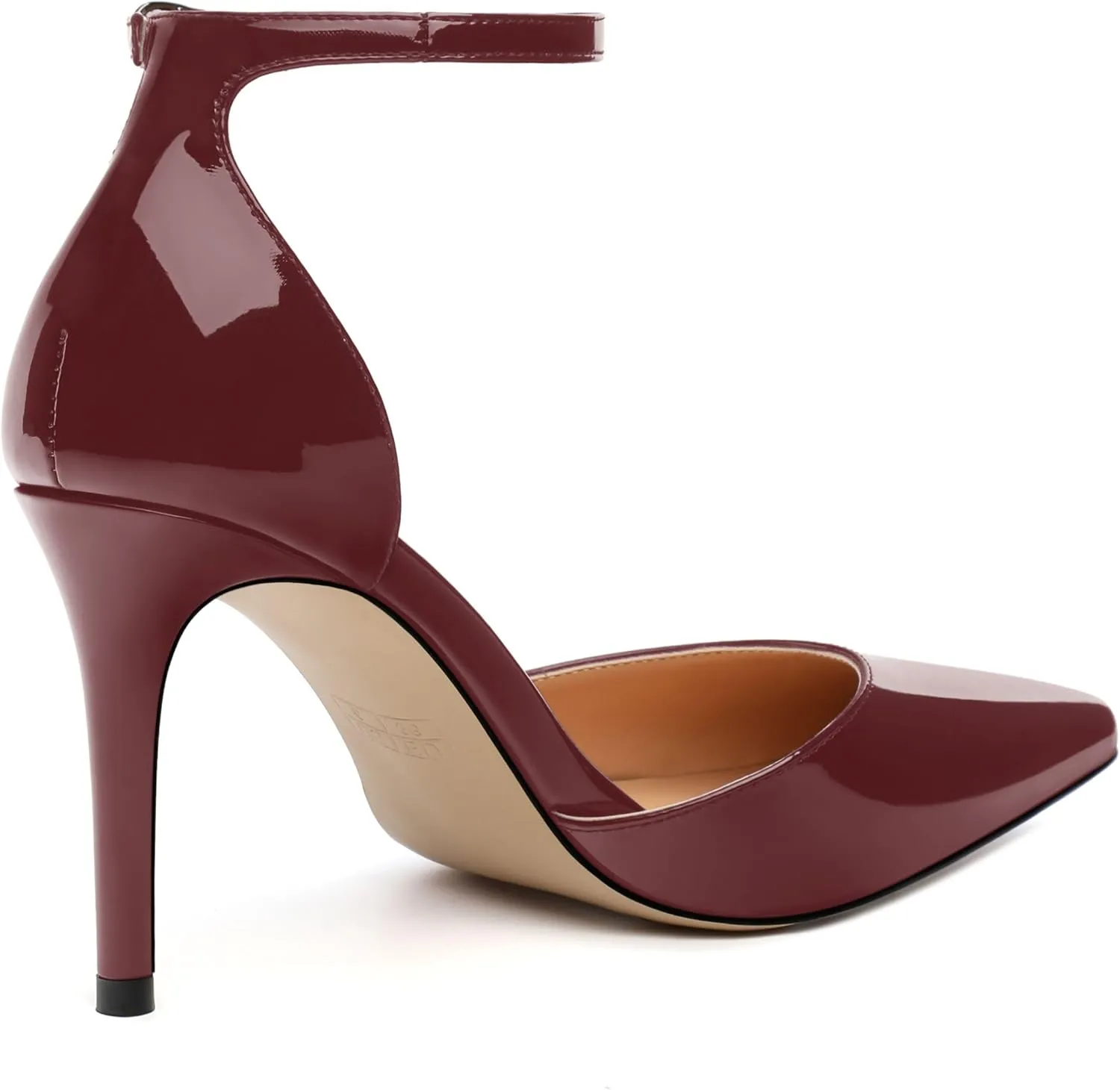 Women's High Heel Pointed Toe Shallow Mouth Single Shoes,Elegant and Charming Ankle Strap Wrap Heel Pumps,Party,Wedding,Dating,Banquet Dress Shoes