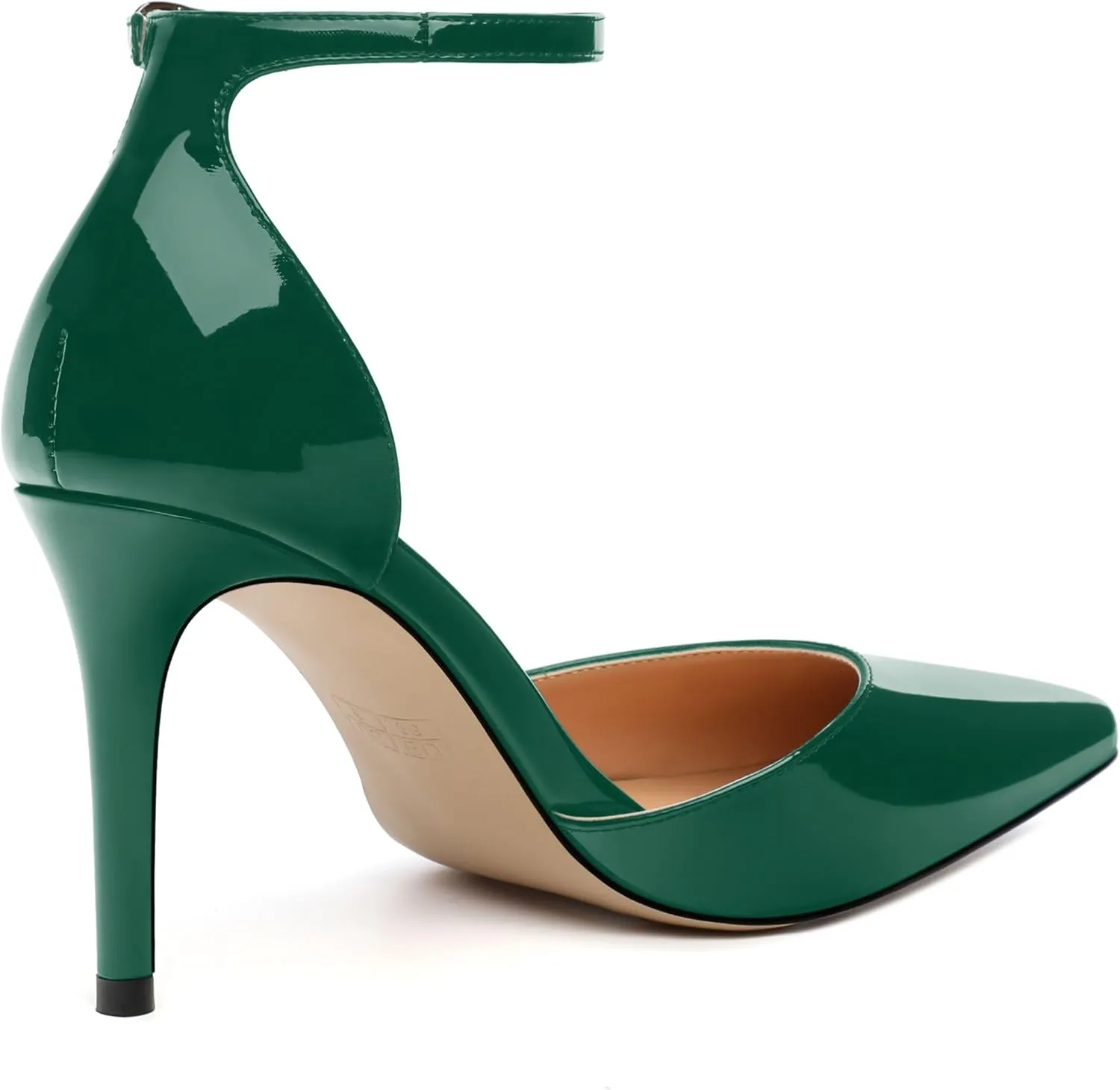 Women's High Heel Pointed Toe Shallow Mouth Single Shoes,Elegant and Charming Ankle Strap Wrap Heel Pumps,Party,Wedding,Dating,Banquet Dress Shoes