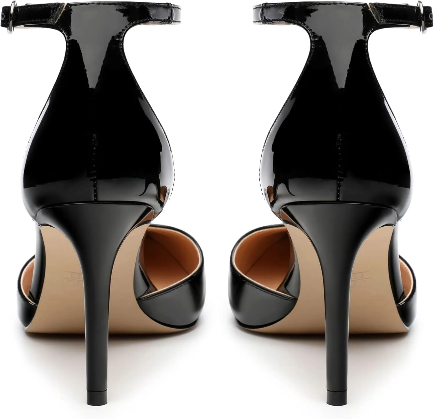 Women's High Heel Pointed Toe Shallow Mouth Single Shoes,Elegant and Charming Ankle Strap Wrap Heel Pumps,Party,Wedding,Dating,Banquet Dress Shoes