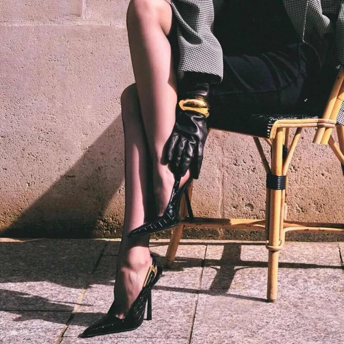 Women's High Heel Pumps Patent Leather Needle Buckle Shallow Mouth Sexy Fashion Banquet Shoes