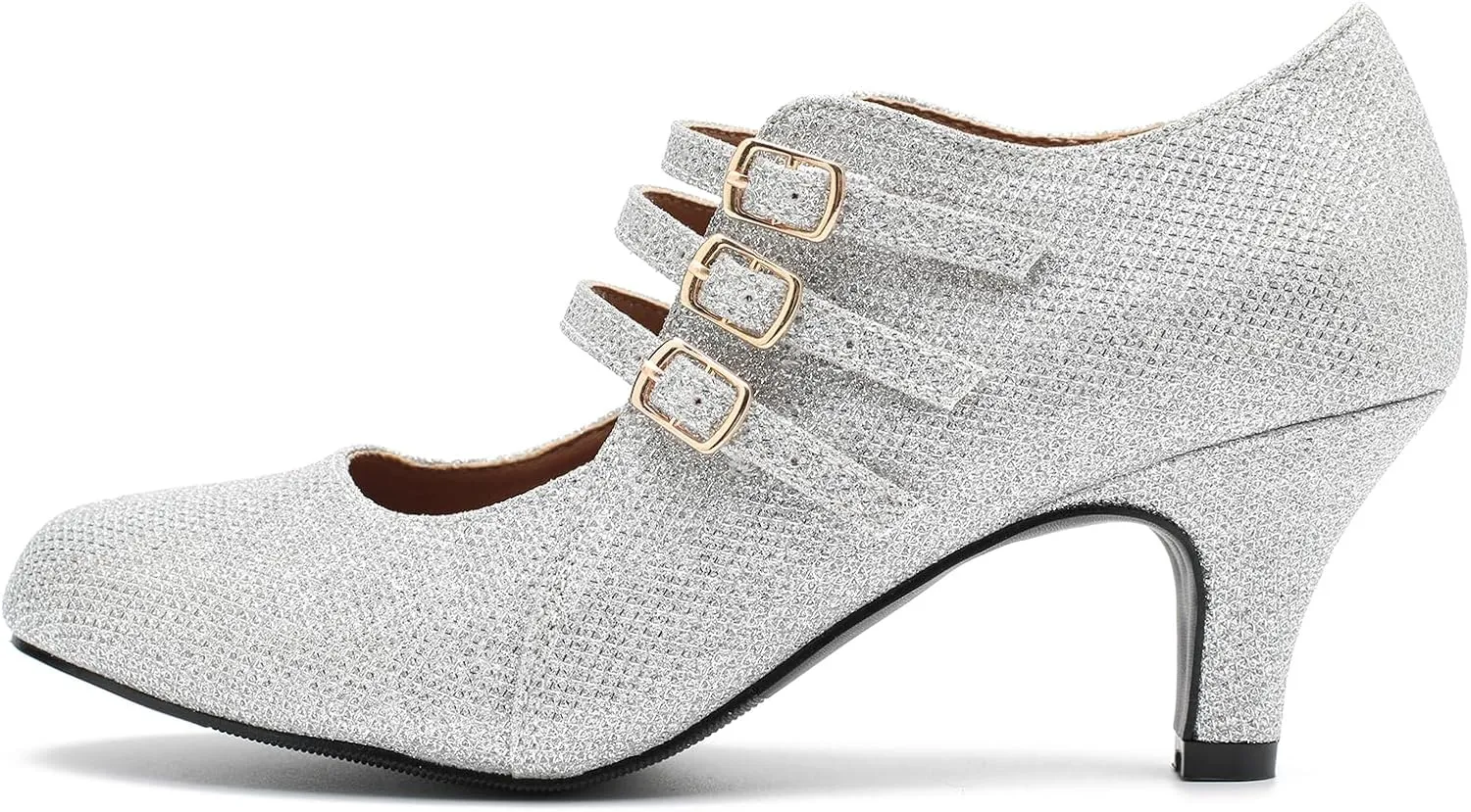 Women's Jessy Dress Mary Jane Shoes Round Toe Low Heels Wedding Office Work Pumps