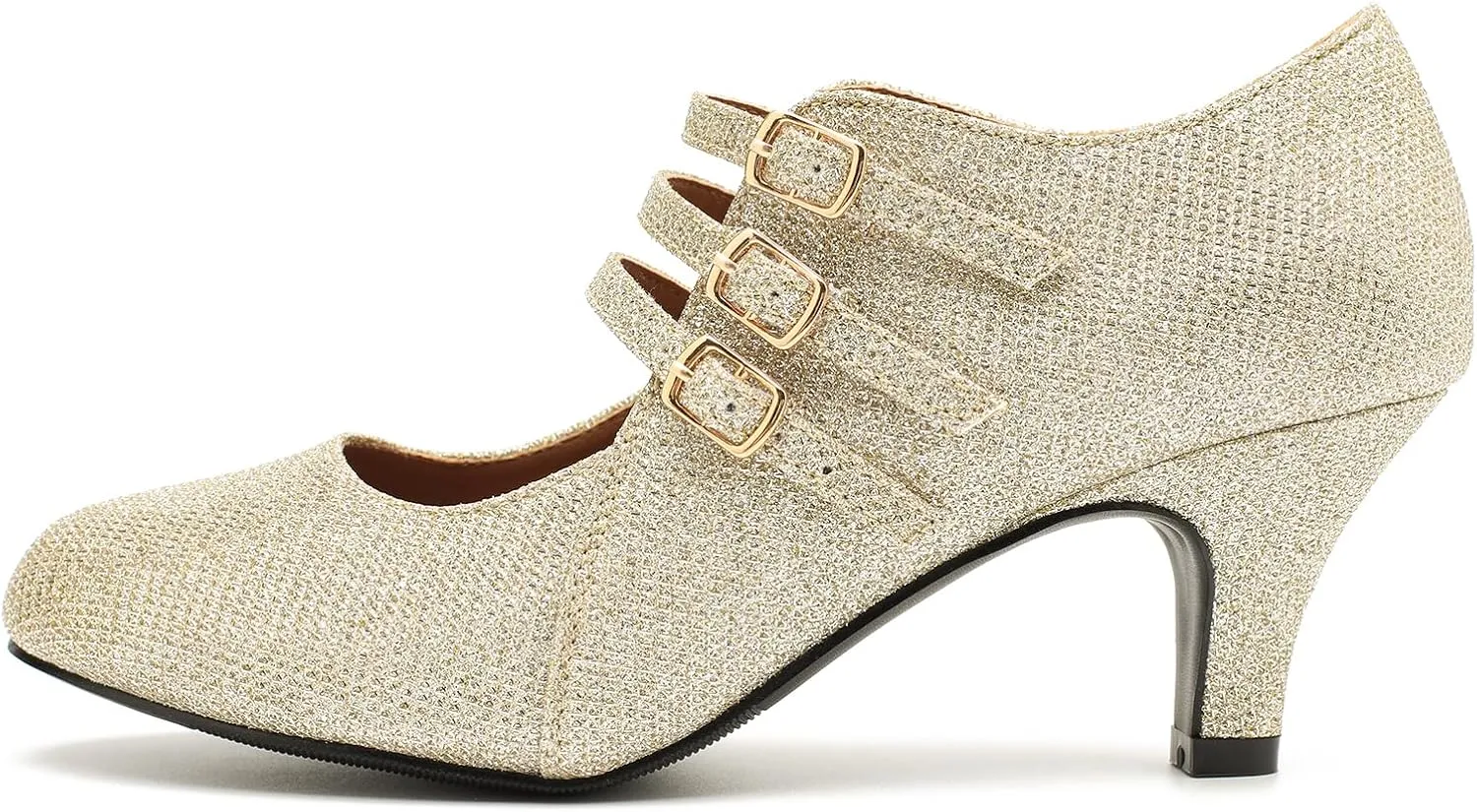Women's Jessy Dress Mary Jane Shoes Round Toe Low Heels Wedding Office Work Pumps