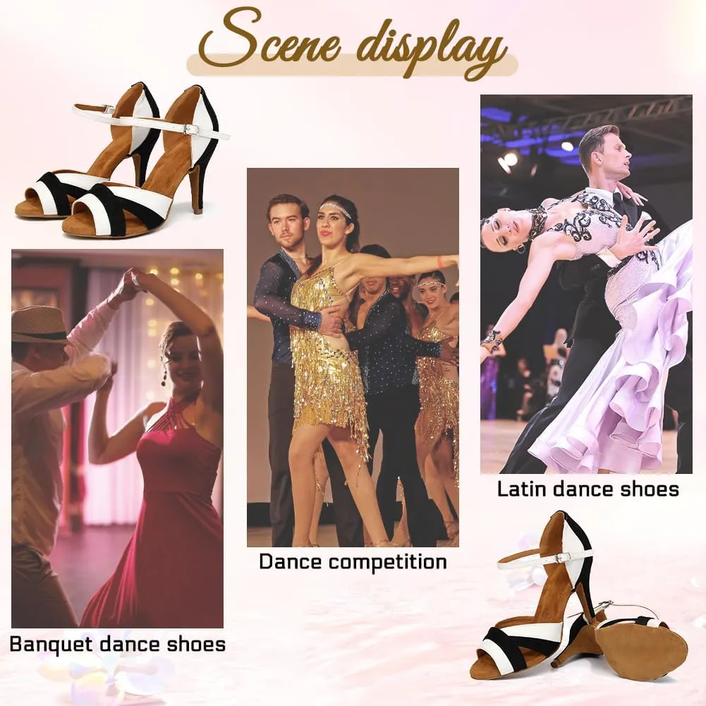 Women's Latin Salsa Elegant Ballroom Dance Shoes for Party Performance