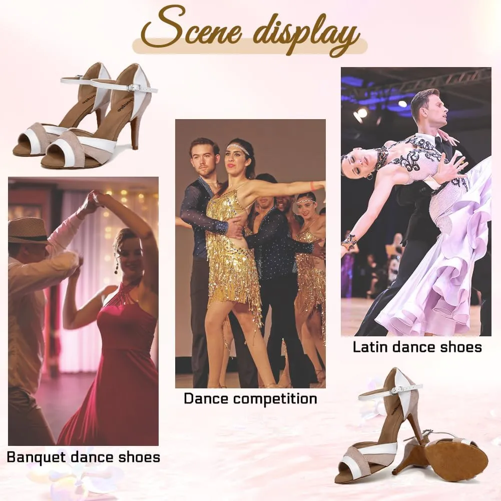 Women's Latin Salsa Elegant Ballroom Dance Shoes for Party Performance