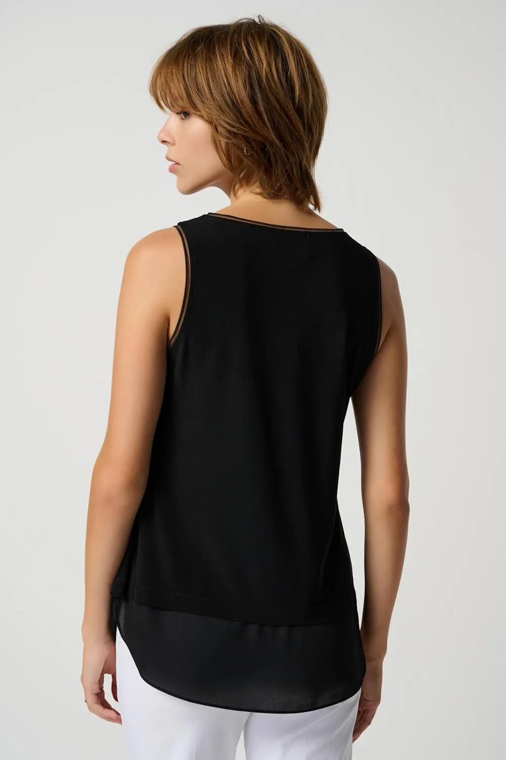 Womens Layered Hem Tank Style 183126J