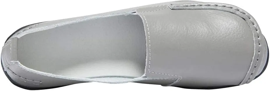 Women's Leather Loafers Comfortable Flat Shoes
