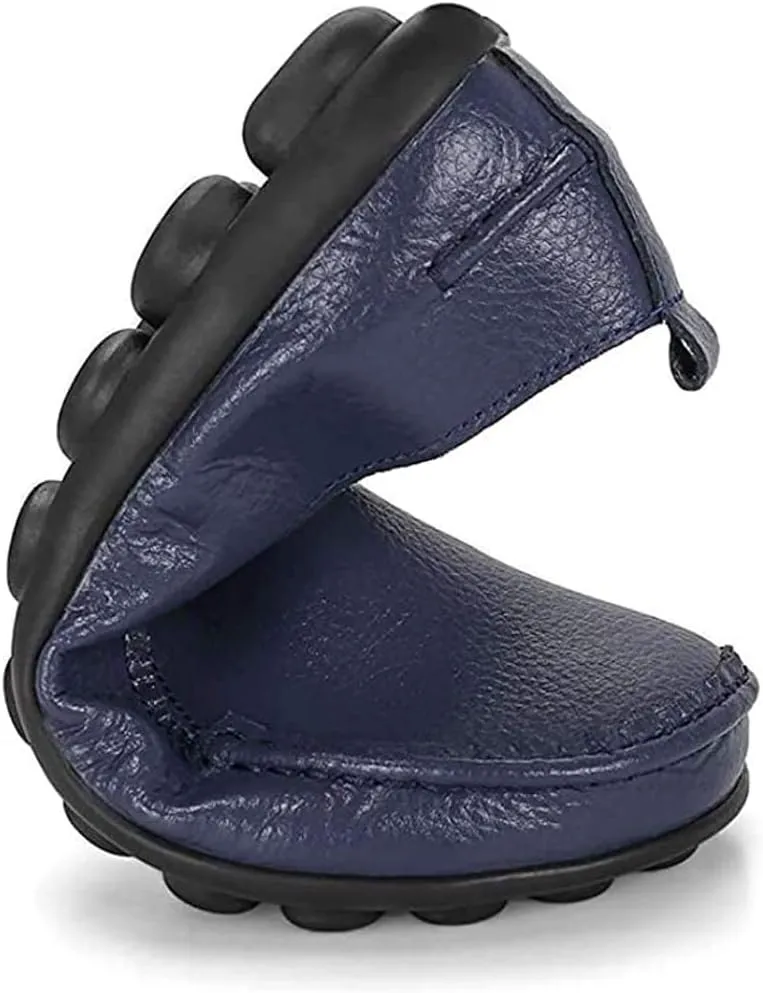 Women's Leather Loafers Comfortable Flat Shoes