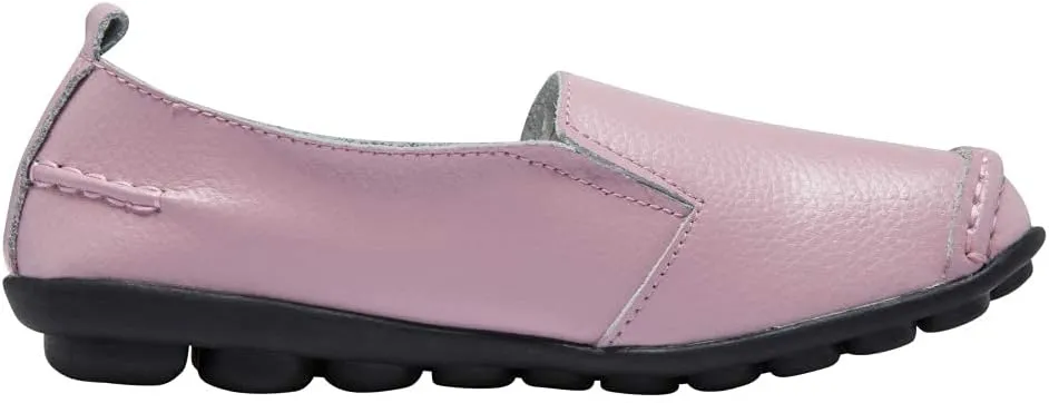 Women's Leather Loafers Comfortable Flat Shoes