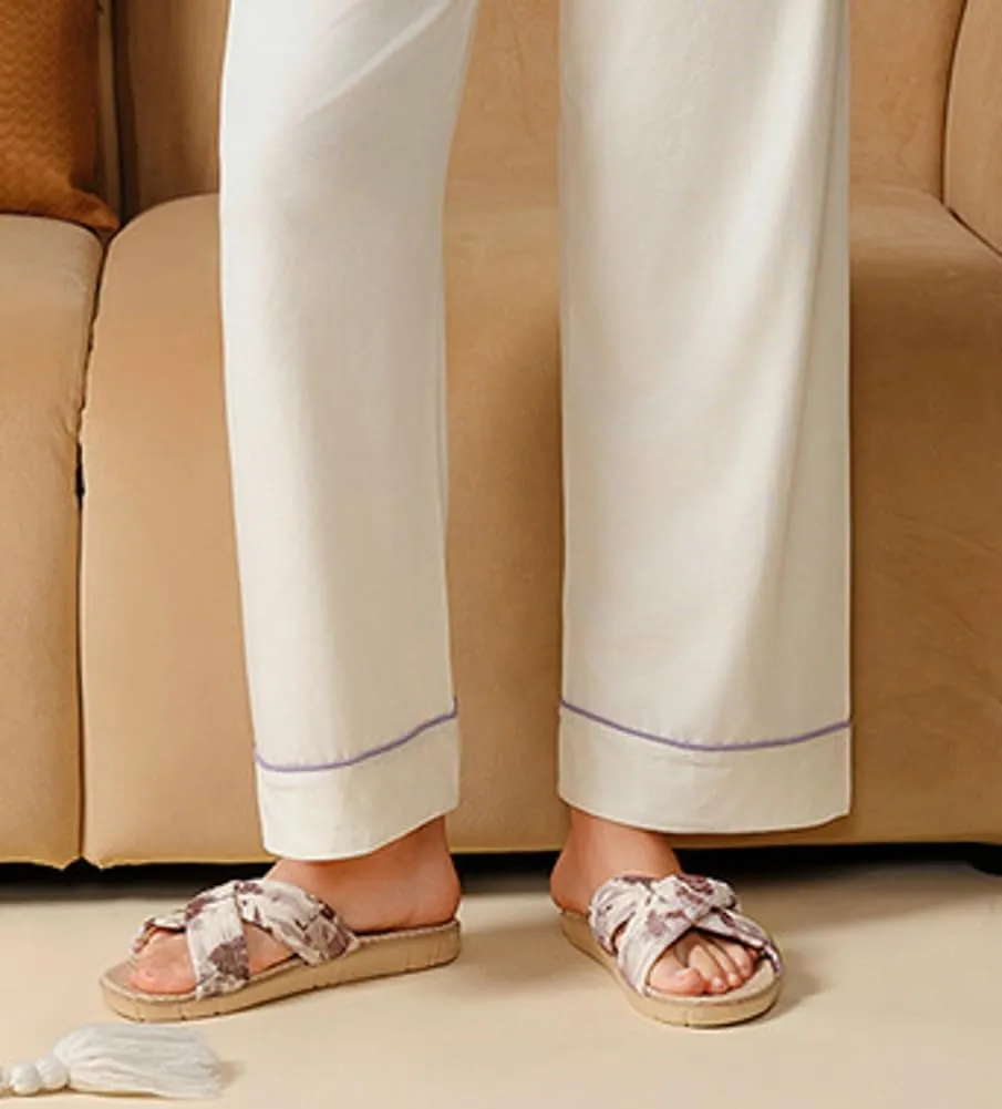Women’s Linen Open Toe Slippers Fashion Cross Band Summer Beach Slide Sandals 2025 EVA Sole Slip On Bedroom Indoor Shoes