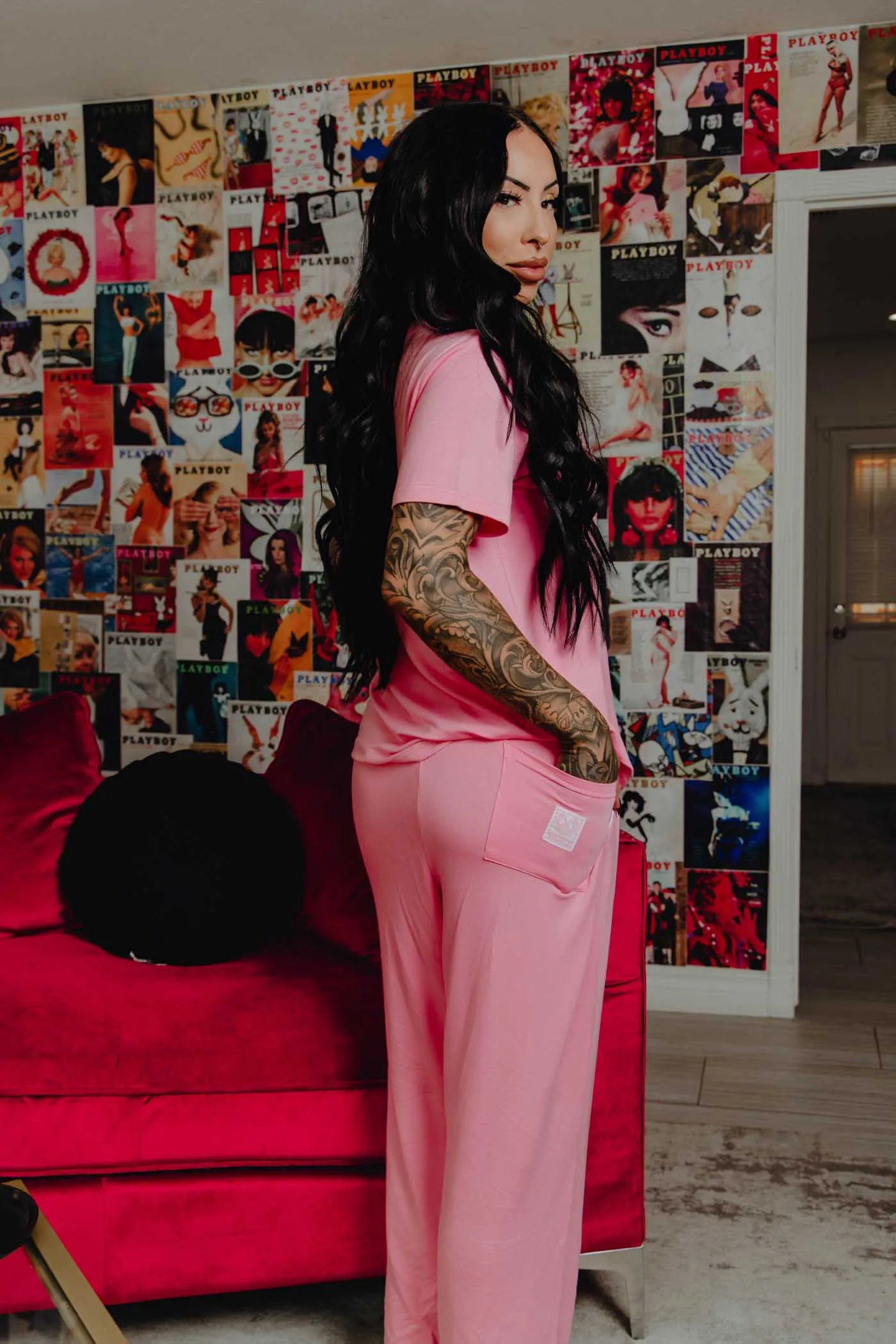 Women's Pink Pajama Pants