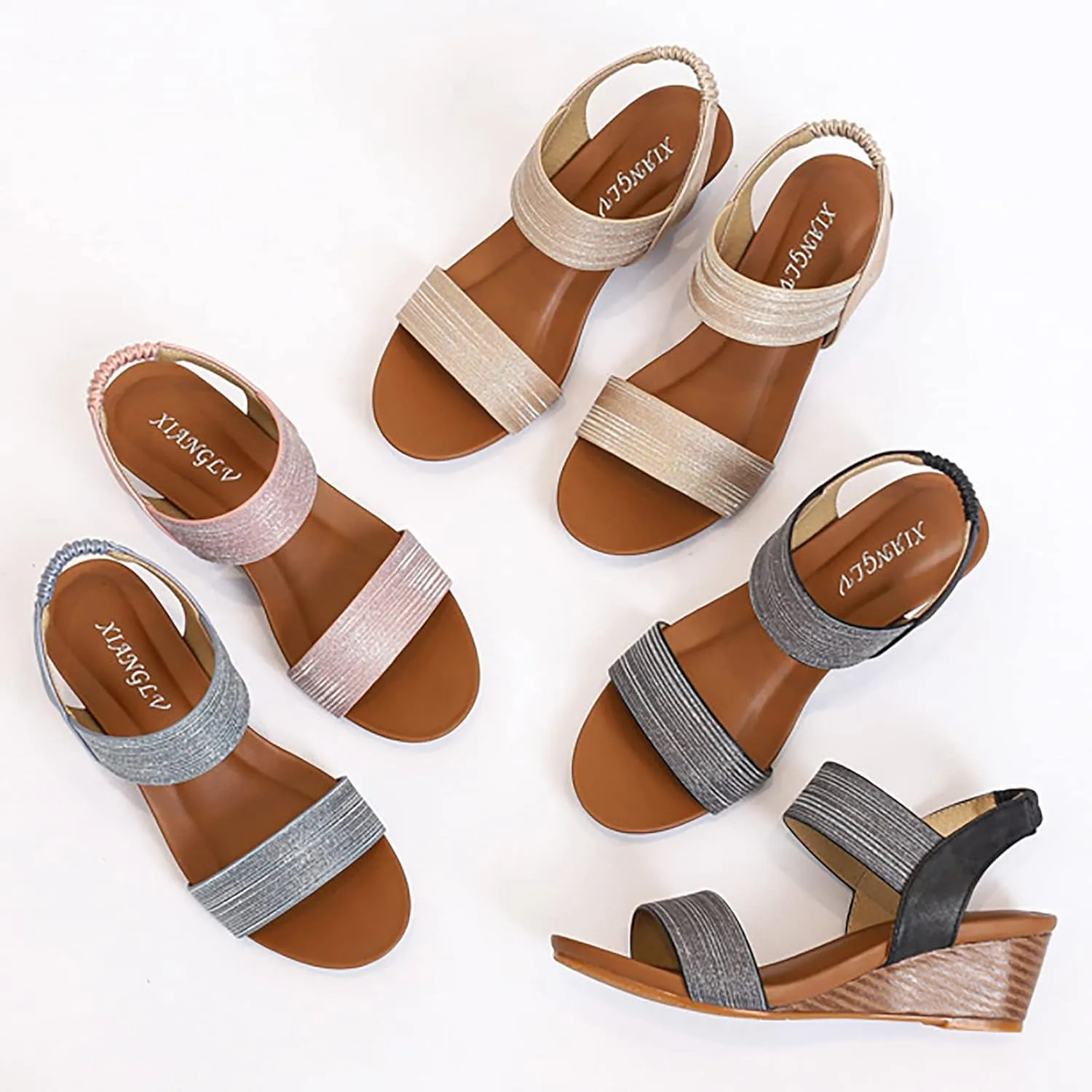 Women's Platform Shoes Summer Large Wedge Heel Fashion Roman Fairy Sandals Fitness Ankle High