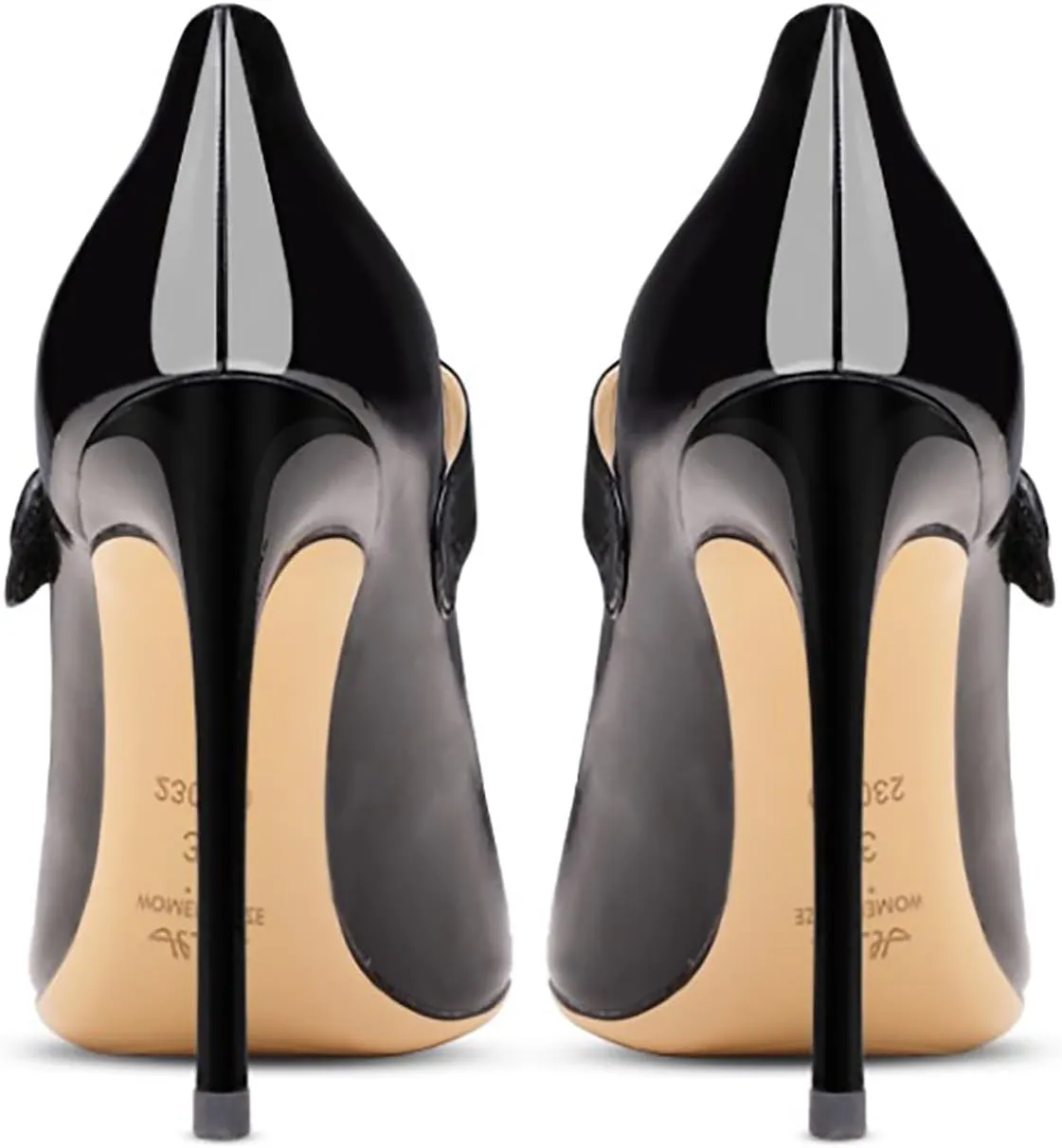 Womens Pointed-Toe Bag-Toe Ankle Strap 4.7 in High Heels Pumps Party Nightclub Wedding Daily Wild Shoes