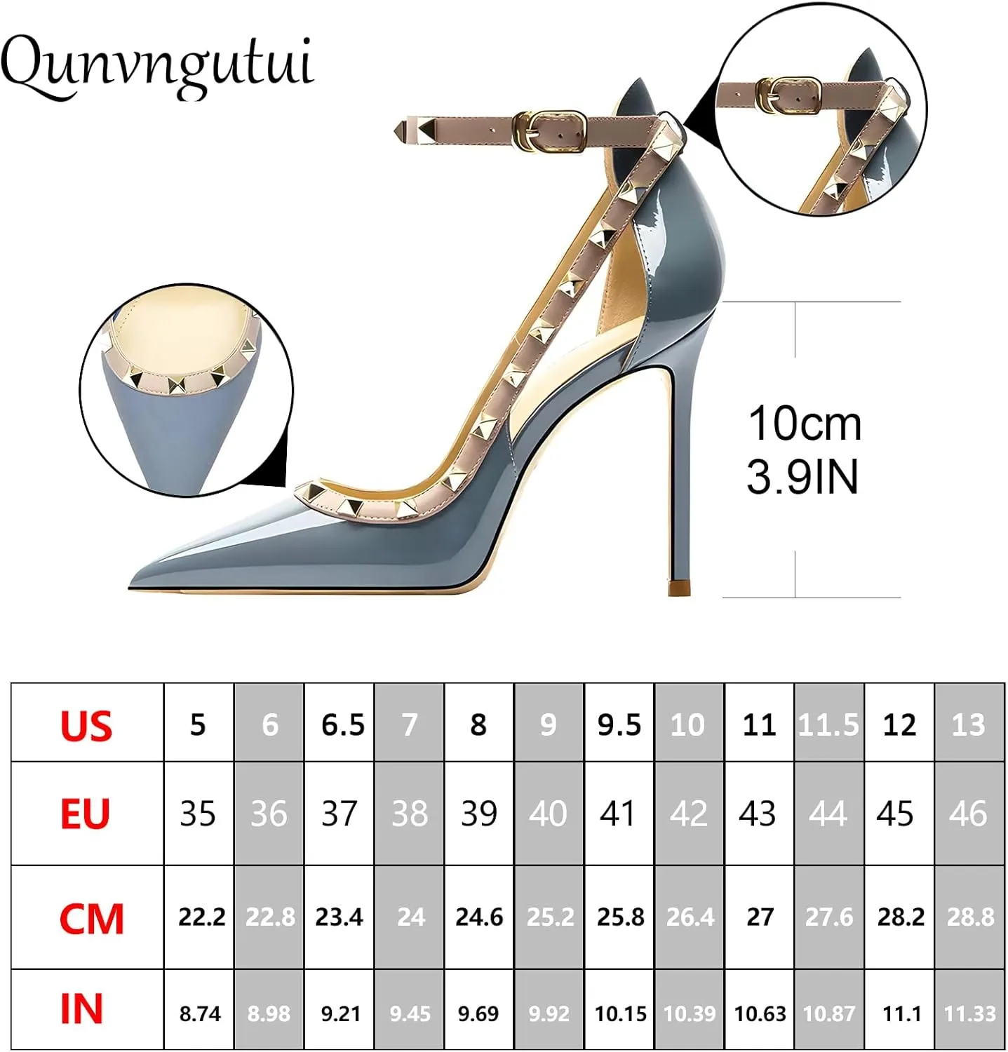 Women's Pointed-Toe Bag-Toe Strappy High-Heeled Shoes Sexy Stiletto Pumps