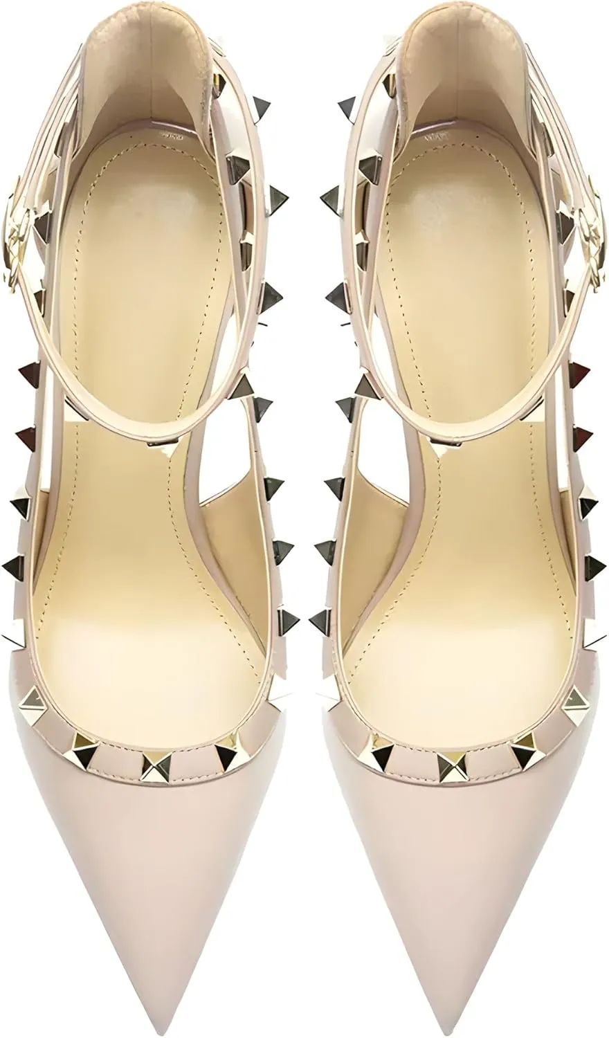 Women's Pointed-Toe Bag-Toe Strappy High-Heeled Shoes Sexy Stiletto Pumps