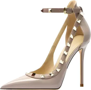 Women's Pointed-Toe Bag-Toe Strappy High-Heeled Shoes Sexy Stiletto Pumps