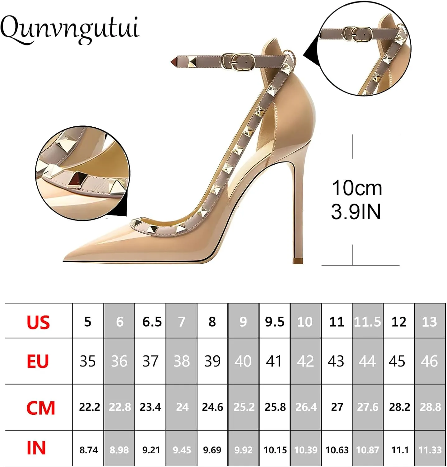 Women's Pointed-Toe Bag-Toe Strappy High-Heeled Shoes Sexy Stiletto Pumps