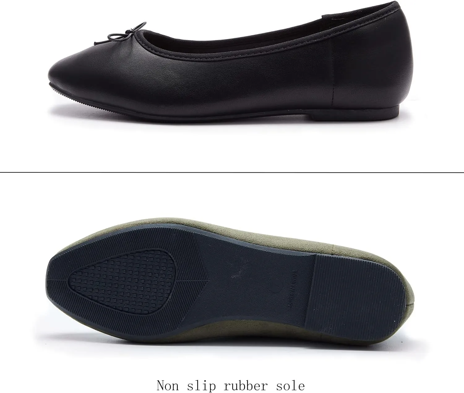 Women's Round Toe Ballet Flats Comfortable Bow Dressy Flats Shoes for Women