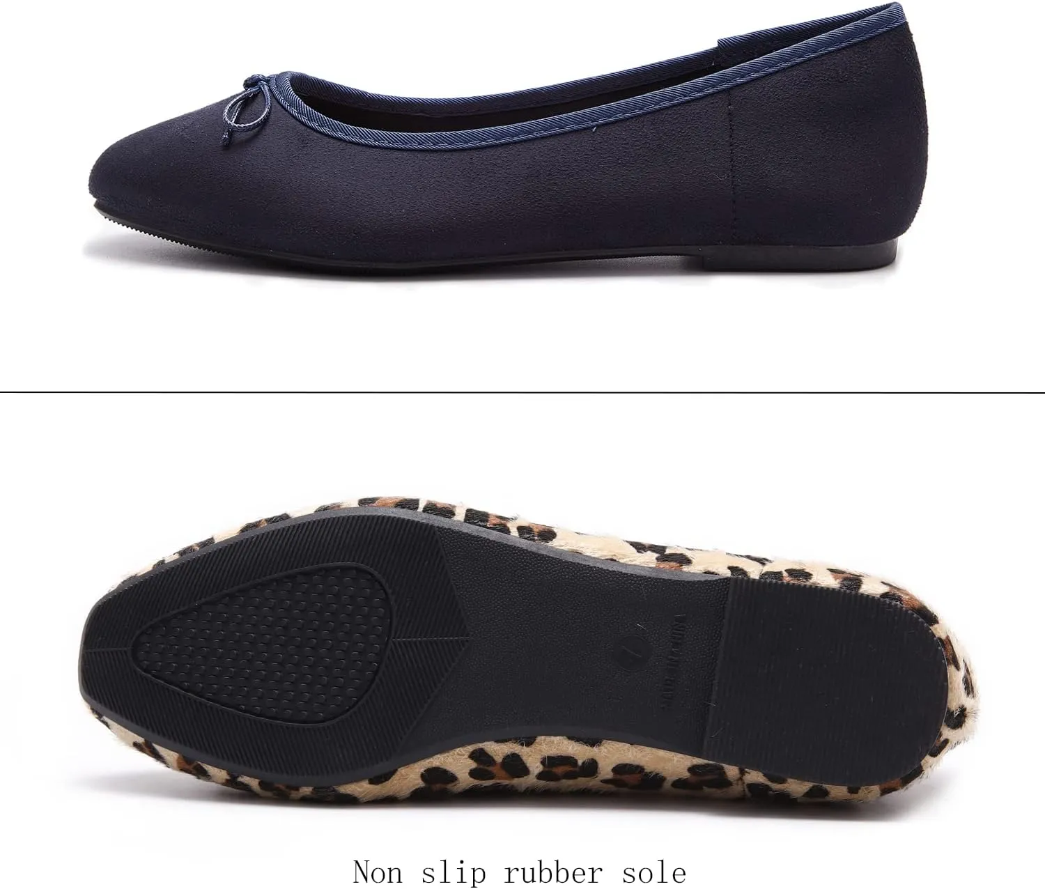 Women's Round Toe Ballet Flats Comfortable Bow Dressy Flats Shoes for Women