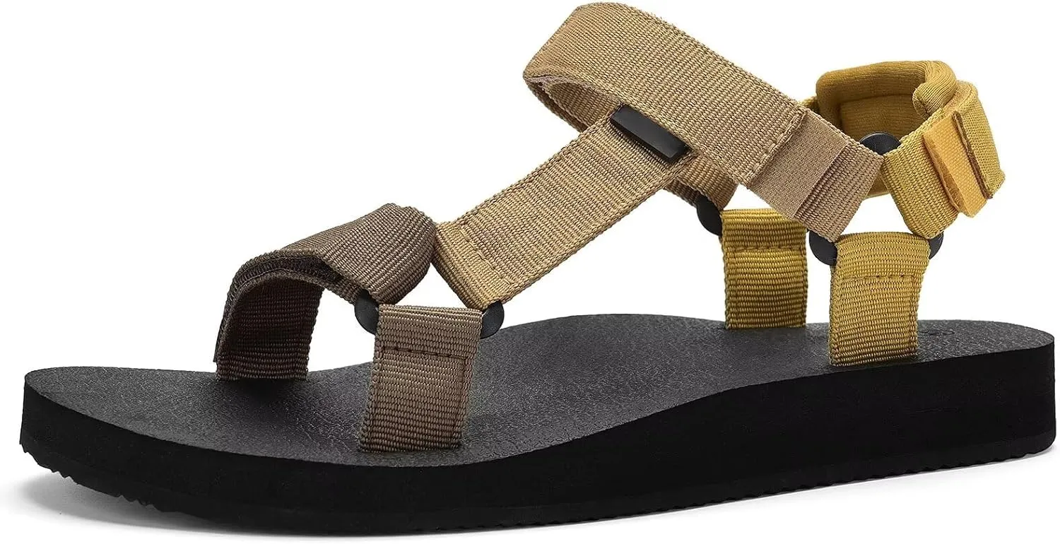 Women's Sandals Casual Summer Sandals for Women with Arch Support Yoga Mat Insole Lightweight Water Shoes Outdoor