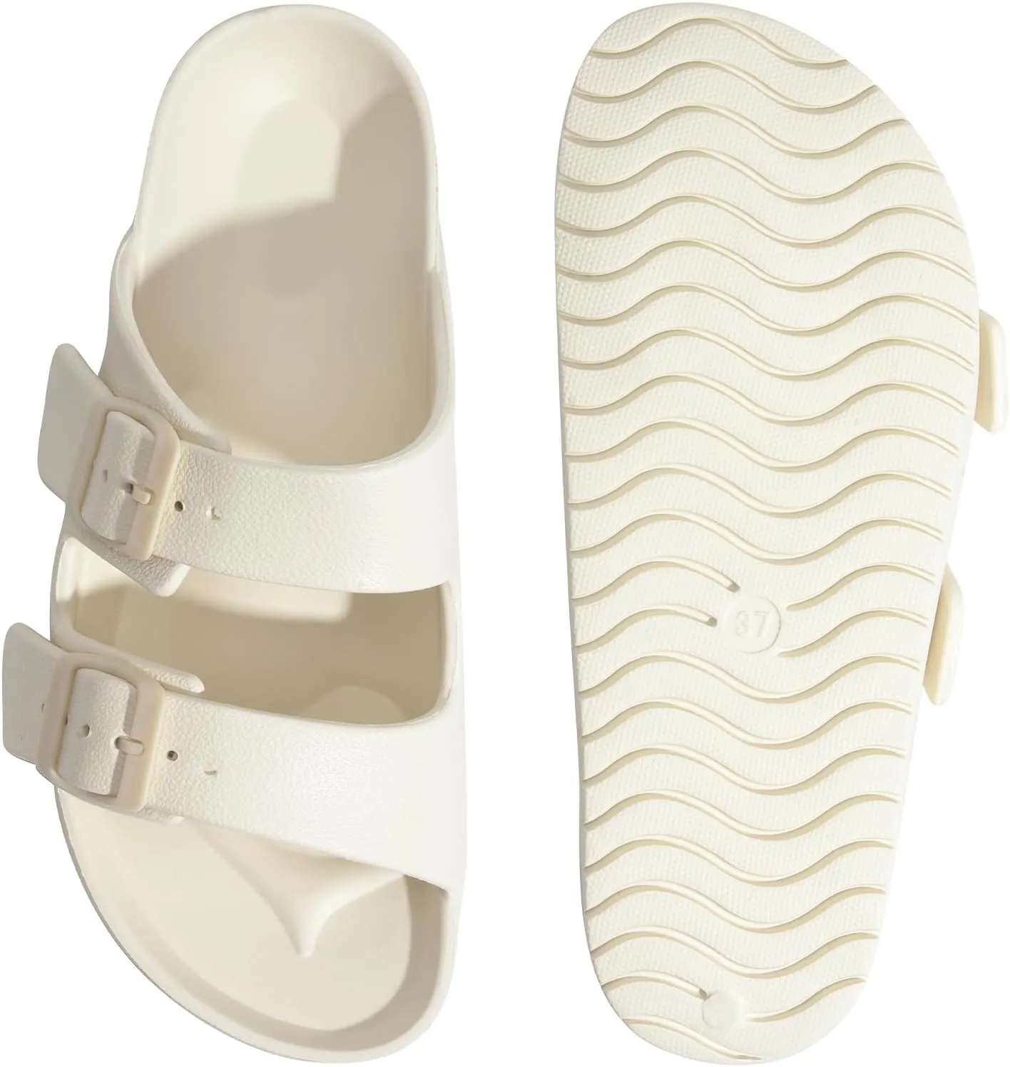Womens Slide Sandals Arch Support Sandals Adjustable Strap Soft Sole Orthopedic Footbed Slides