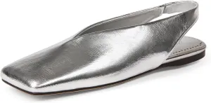 Women's Slingback Flats Fashion Comfortable Casual Work Flats for Women Elegant Square Toe Shoes